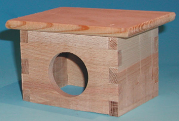 Domek celodřevěný myška 9 x 8 x 7 cm