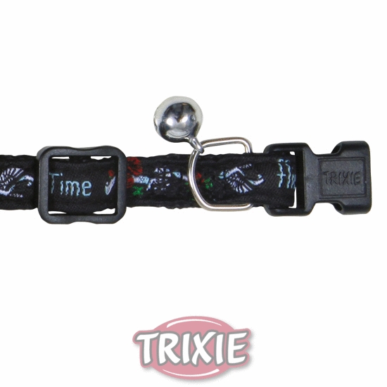 Obojek pro kočky TIME FLIES 22-36 cm