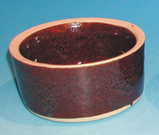 Keramická miska pro králíky s glazurou průměř 15 cm 