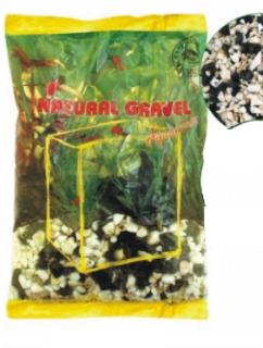 Štěrk černo-bílý 2kg 2-4mm