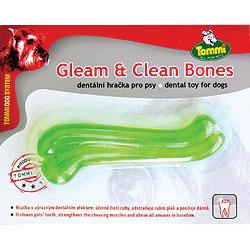 Kost Gleam & Clean Bones velká průsvitná - 1 ks na kartě