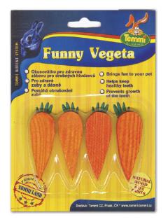 Okusovátko Funny Vegeta - dřevěné mrkvičky 6 cm
