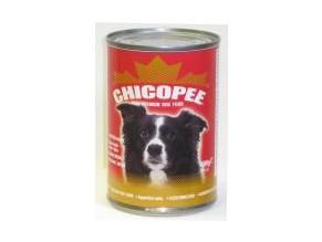 CHICOPEE konzerva hovězí kostky pro psy 400g