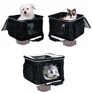 Přepravní box nylon se síťovaným oknem 40x27x32 cm