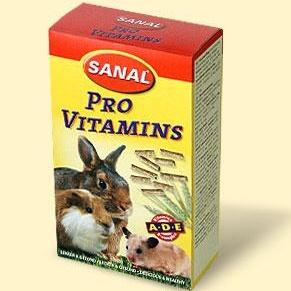 SANAL-VITAMINS vitamíny a minerály pro hlodavce 45 g