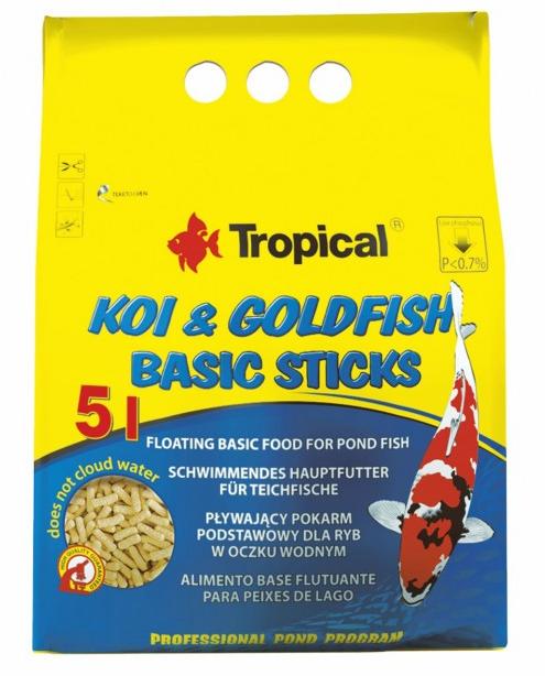 TROPICAL KOI & GOLDFISH BASIC sticks 20l