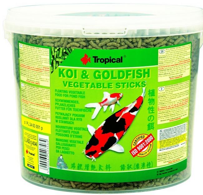 TROPICAL KOI & GOLDFISH VEGETABLE sticks 21l