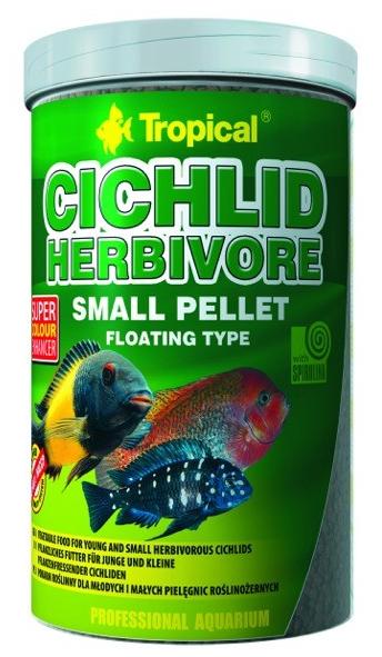 Tropical Cichlid Herbivore Small Pellet 250ml