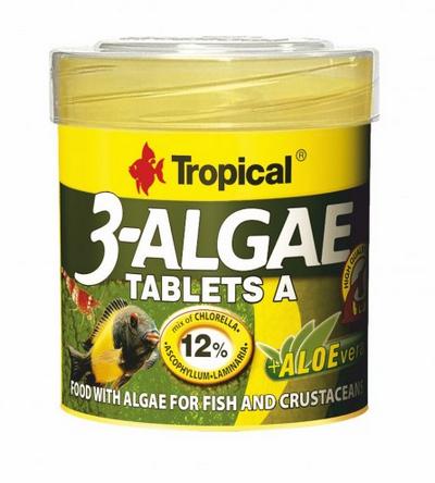 TROPICAL 3-Algae Tablets A 50ml - cca. 80ks