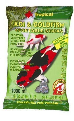 TROPICAL KOI & GOLDFISH VEGETABLE sticks 1l