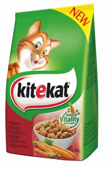 KITEKAT Hovězí+Zelenina 1,8kg