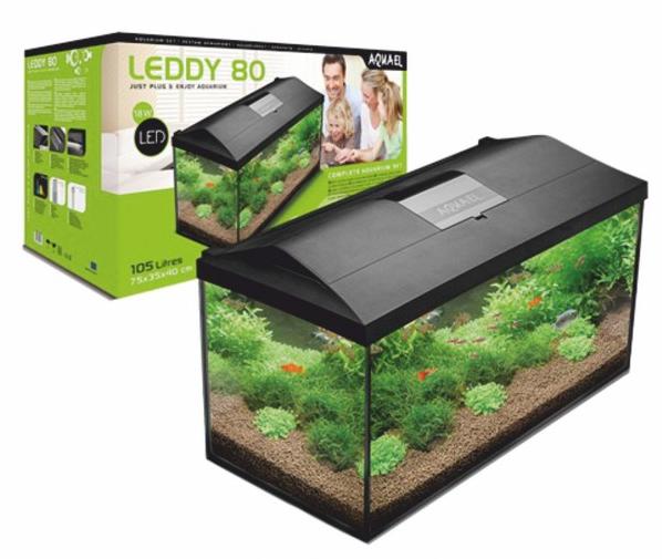 Aquael Akvarijní set Leddy 80 černý