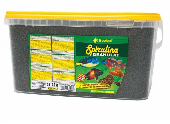 TROPICAL Spirulina granulát 5l vědro