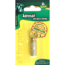 Adresář kov velký na kartě TOMMI 10 mm