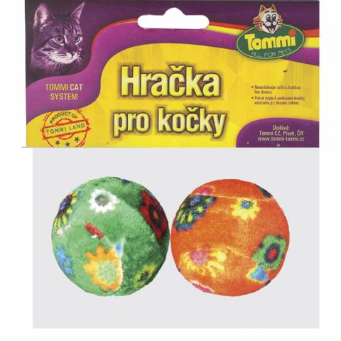 Míčky pro kočky color 3,5 cm - 2 ks/bal.