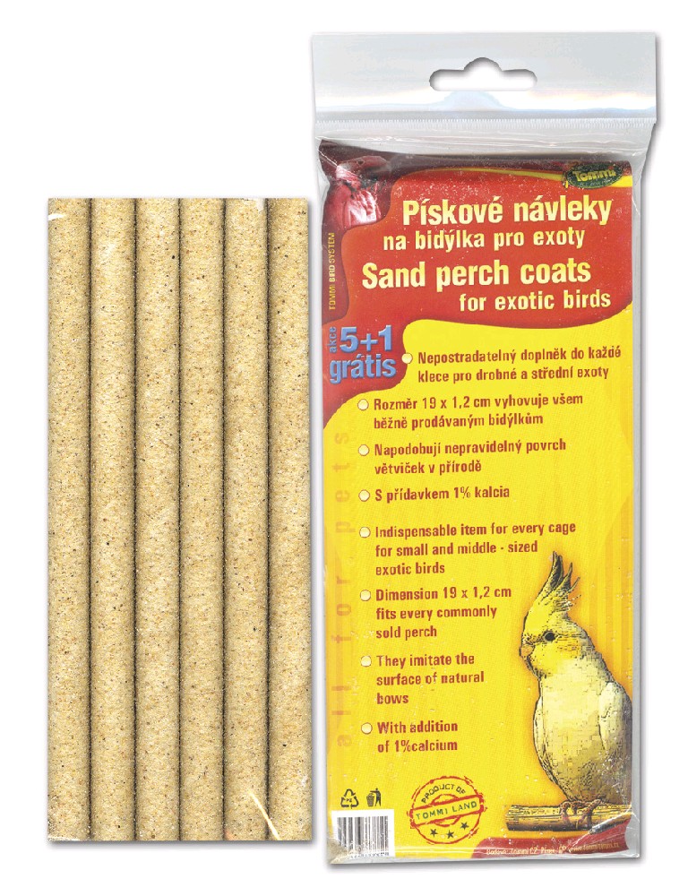 Pískové návleky na bidla TOMMI 5 + 1 grátis