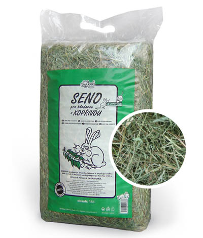 Luční seno s kopřivou 12 x 15 l