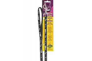 Vodítko pro kočky reflexní s potiskem 10 mm x 120 cm